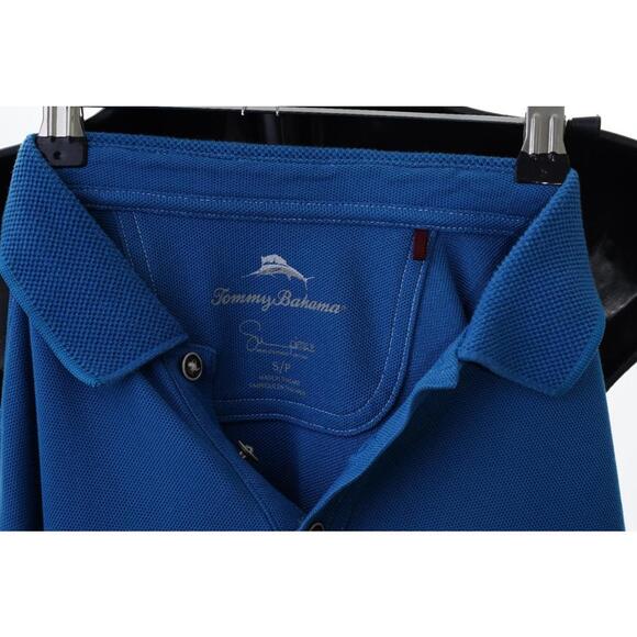 Tommy Bahama Blue Polo Shirt Mens Sz S Top - Picture 8 of 11